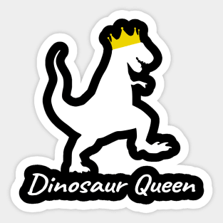 Dinosaur Queen Sticker